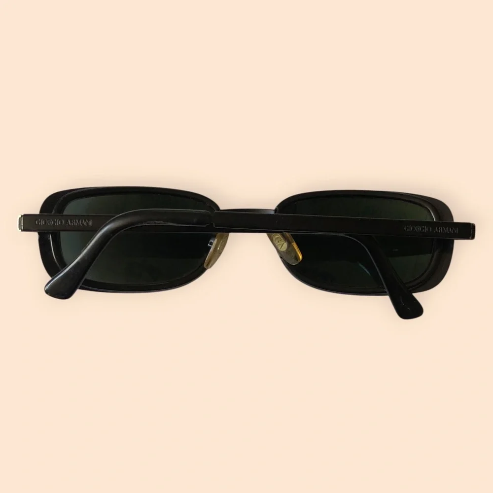 Giorgio Armani Occhiali Da Sole 677 706 135 Vintage 90s Sunglasses Italy Black